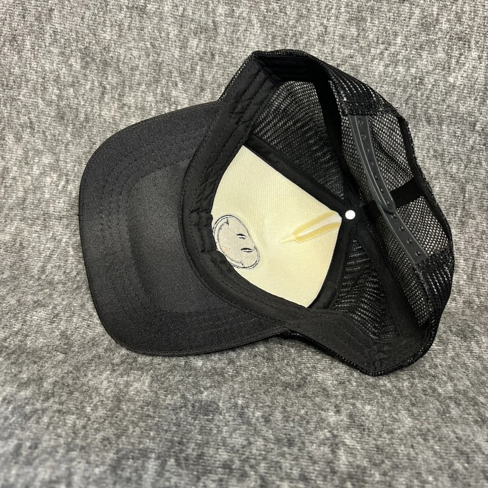 Smiley Face Snapback Smile White Hat Adjustable Adult Size Cap‎ Vintage Happy